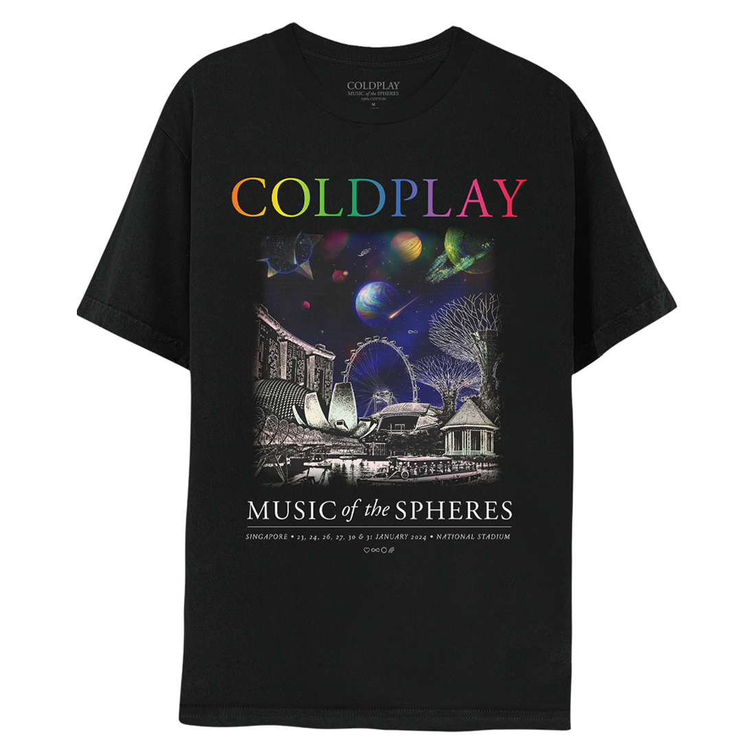 Singapore January 2024 Music Of The Spheres Tour Tee - Limited Edition